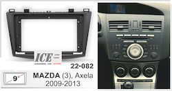 DIN-Verkleidungsplatten 2 Din Kompatibel mit Bildschirm 9" für Mazda 3 2009 2013