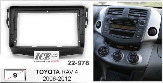 Πρόσοψη 2 Din Συμβατή με Οθόνη 9" για Toyota RAV 4 2006-2012