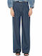 High Waist Women's Jean Trousers in Straight Line