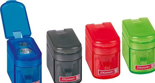 Brunnen Plastic Dublă Ascuțitoare (Culori diverse) 1buc