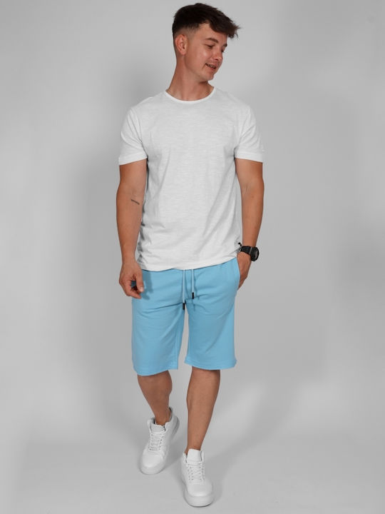 Van Hipster Sportliche Herrenshorts Hellblau