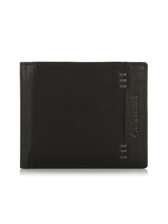 Diplomat Men's Leather Wallet Black