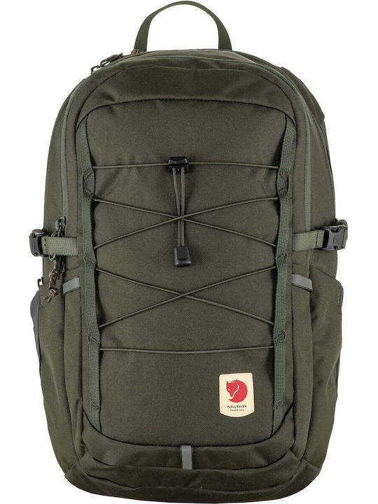 Fjallraven Skule 20 Σχολική Τσάντα Πλάτης Γυμνασίου - Λυκείου Χακί με Θήκη για Παγούρι 20lt