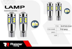 Raistar Lamps T10 LED Red 2pcs