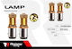 Raistar Λάμπες Αυτοκινήτου S25 LED Λευκό 12V 1.5W 2τμχ
