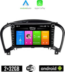 Kirosiwa Sistem Audio Auto pentru Nissan Juke 2009-2020 (Bluetooth/USB/WiFi/GPS/Apple-Carplay/Android-Auto) cu Ecran Tactil 8"