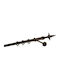 Zogometal Metallisch Vorhangstange Rustique Collection Doppel mit Schiene Φ25mm 240cm Dirty Rust
