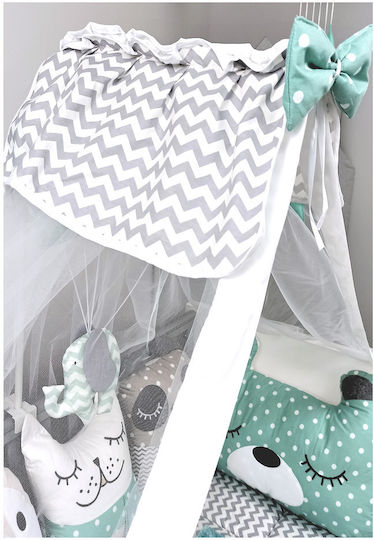 Baby Star Crib Mosquito Net Green