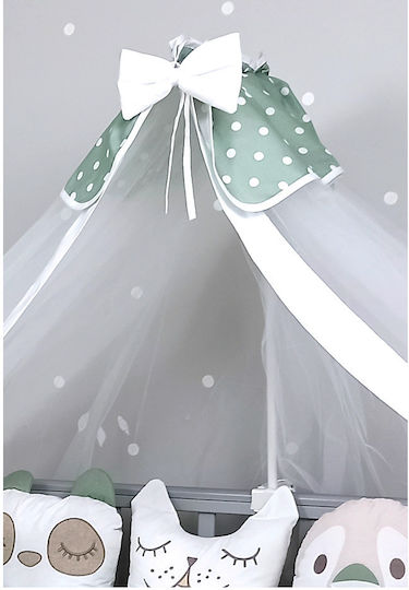 Baby Star Κουνουπιέρα Δωματίου από Τούλι Πράσινη 520x180εκ.