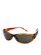 Lacoste Men's Sunglasses with Brown Plastic Frame and Brown Lens 1520 0266