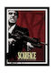 Pyramid International Scarface Frame Wooden Blood Red 30x40cm