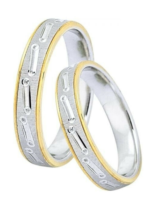 DekaGold Wedding Rings Bicolour 9K