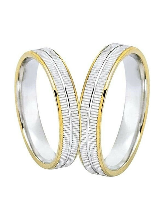 DekaGold Wedding Rings Bicolour 9K