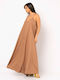 Noobass Summer Maxi Dress Beige