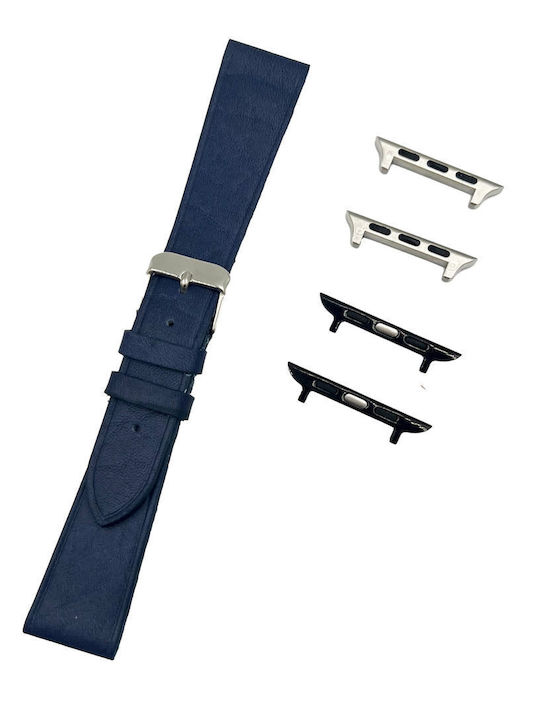 Tzevelion Leather Strap Blue 20mm