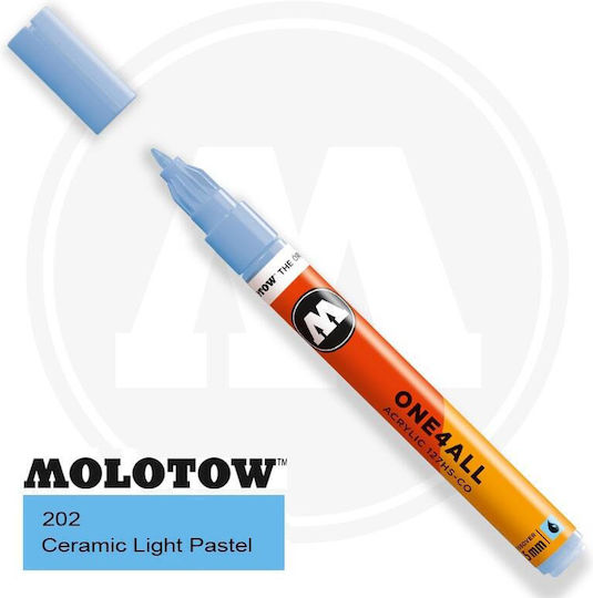 Molotow One4all Акрилен Маркер 1.5мм Светлосин