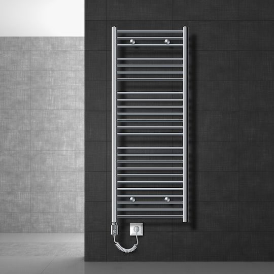 ECD Germany Ηλεκτρική Πετσετοκρεμάστρα 900W 150x60cm Ασημί