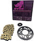 Sprockets Chain Kawasaki KAZE R 115 Ryno Gold Enclosed Chain 14t-42t 428x108l