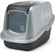 Savic nestor impression Cat Toilet Closed with Filter Black L56 x W39 x H38.5cm