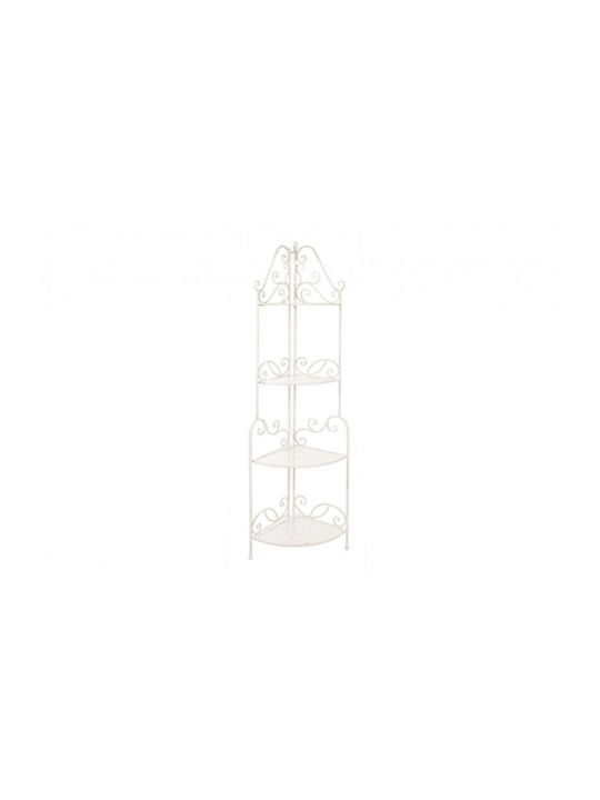 Eckbibliothek Ecru 48x35x165.5cm