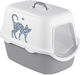 Stefanplast Cathy Griffe Cat Toilet Closed Gray L40 x W56 x H40cm