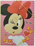 Gim Folder with Rubber Band and Ears for Paper A4 Pink