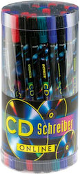 Online CD/DVD Markers Multicolour 12pcs