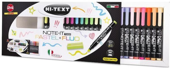 Etafelt Hi-Text Маркери за Подчертаване Многоцветен 24бр