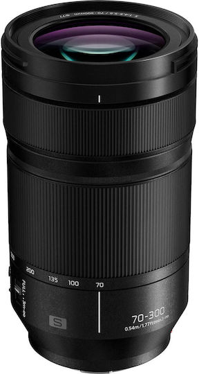 Panasonic Full Frame Camera Lens Lumix S 70-300mm F4.5-5.6 O.I.S. Macro / Tele Zoom for Leica L Mount Black
