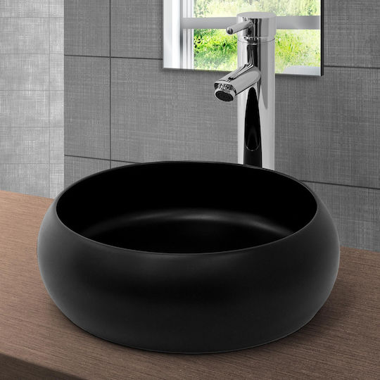 ML-Design Надеждна мивка Керамика 35x35x30см Черен