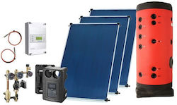 MasterSOL Glass Double Energy Forced Circulation Water Heating System One Heat Exchanger 750lt/10m²