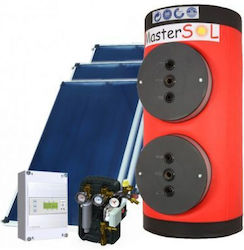 MasterSOL Σύστημα Βεβιασμένης Κυκλοφορίας 1000lt/14m² Glass με έναν Εναλλάκτη Διπλής Ενέργειας