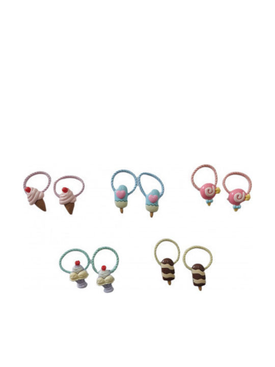 Ro-Ro Accessories Пакет Детски Каучукови Ластици За Коса Многоцветни (Различни Видове) 2 Бр