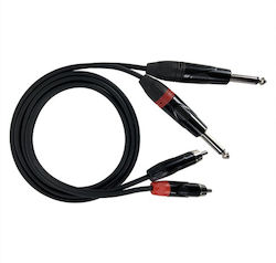 ZZiPP DZZJ12 2x 6,3 мм мъжки - 2x RCA мъжки 1,2 м