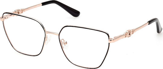 Guess Women's Metal Butterfly Black Prescription Eyeglass Frames GU2952 005