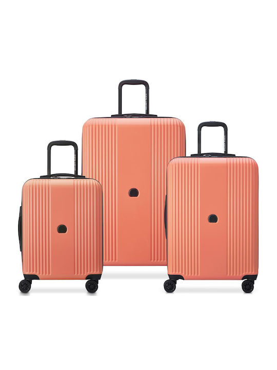 Delsey Set Of Suitcases Ophelie Coral Delsey Set Of Suitcases Ophelie Coral