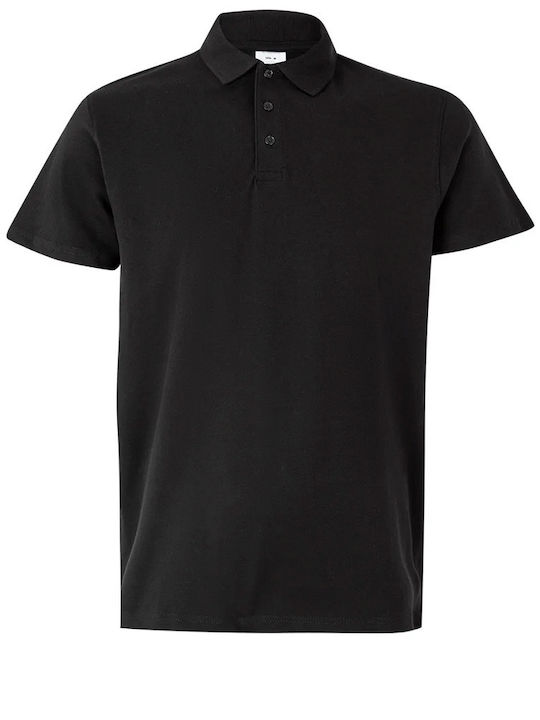 Velilla Ανδρική Κοντομάνικη Μπλούζα Εργασίας Polo Μαύρη