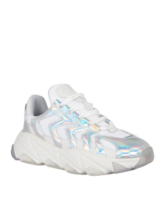 Ash Dragon Damen Sneakers Weiße 127792-SILBER