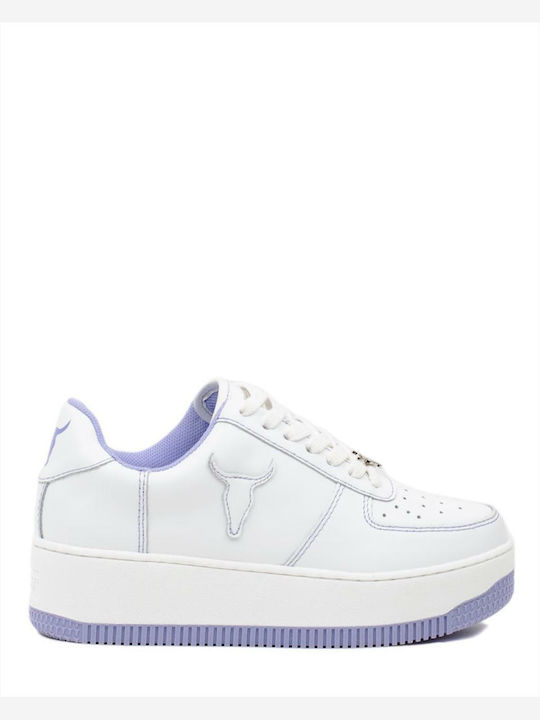 Windsor Smith Damen Flatforms Sneakers Lila
