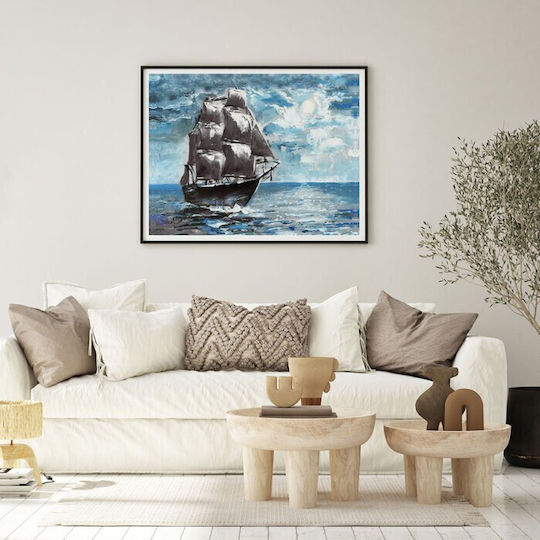 Walls Μεγάλο Πλοίο Κάδρο Ξύλινο 70x50cm