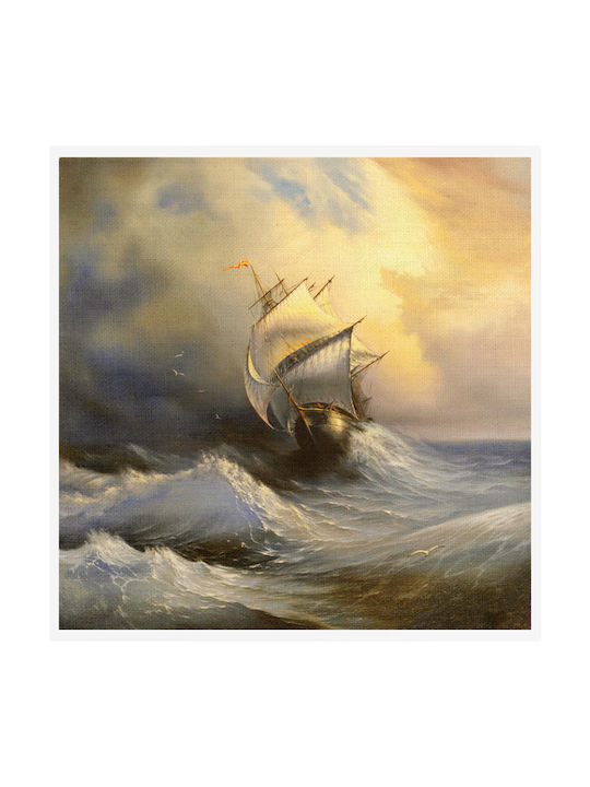 Walls Кораб в бурно море Картина Платнен 60x60см