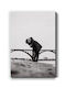 Walls Love Couple on the Beach Canvas Painting 15x20cm