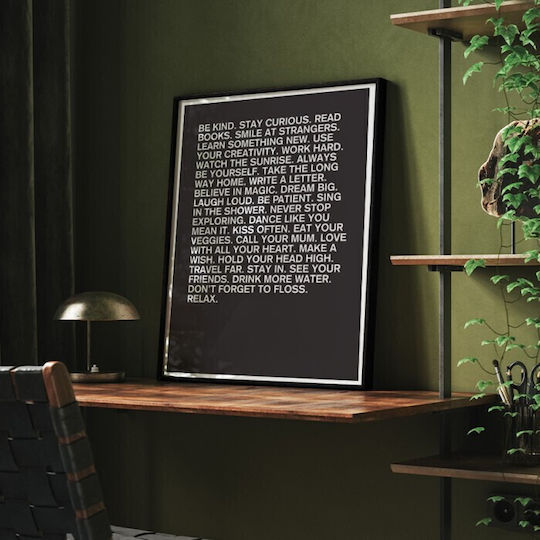 Walls Wooden Frame Poster 40x50cm