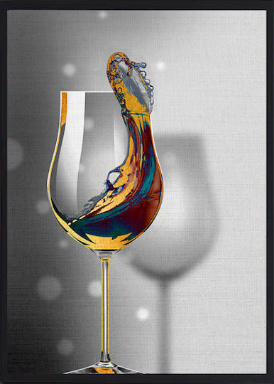 Walls Wine glass Painting on Canvas 40x50cm