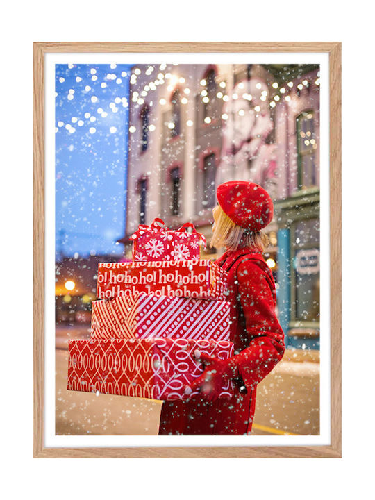 Walls Poster Christmas Κάδρο Ξύλινο 15x20cm