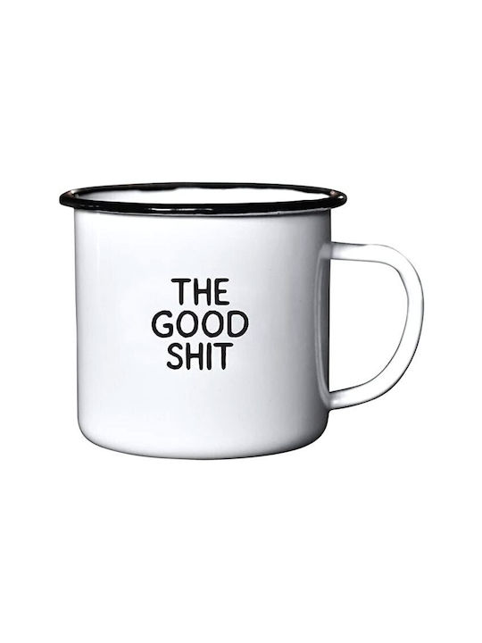 Mug Enamel White 400ml