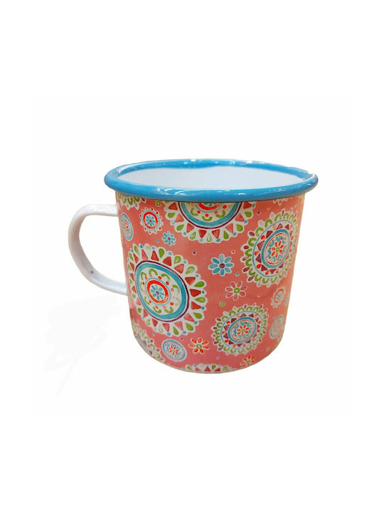 Tasse Emaille Bunt 550ml 1Stück