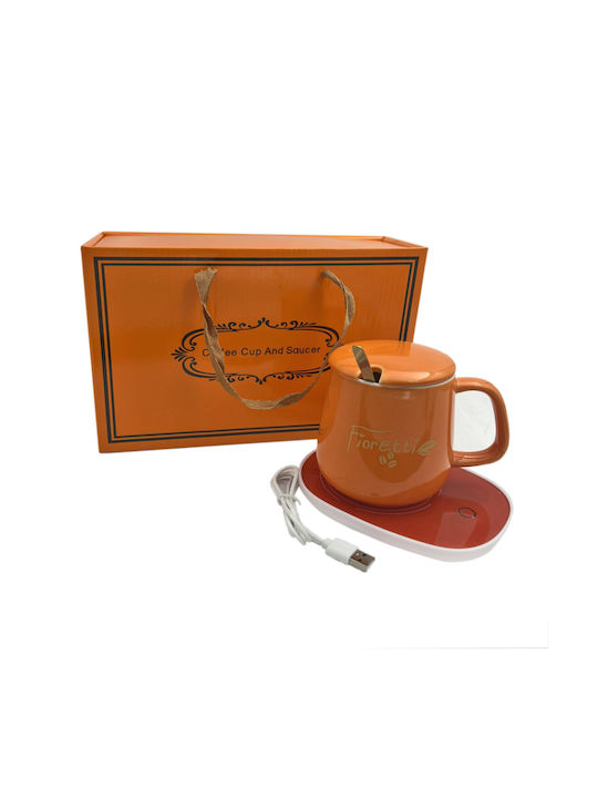 Ceramic Cup Orange 350ml