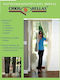 Politishome Pet Friendly Mosquito Net Door with Velcro with Magnetic Clasp Gray 220x120cm