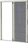 Ideco Screen Door Pleated White from Polyester 230x140cm